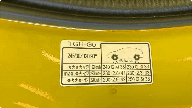 tire pressure checking